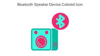 Bluetooth Speaker Device Colored Icon In Powerpoint Pptx Png And Editable Eps Format