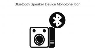 Bluetooth Speaker Device Monotone Icon In Powerpoint Pptx Png And Editable Eps Format