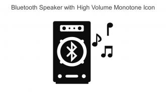 Bluetooth Speaker With High Volume Monotone Icon In Powerpoint Pptx Png And Editable Eps Format