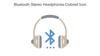 Bluetooth Stereo Headphones Colored Icon In Powerpoint Pptx Png And Editable Eps Format