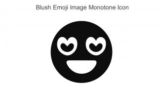 Blush Emoji Image Monotone Icon In Powerpoint Pptx Png And Editable Eps Format