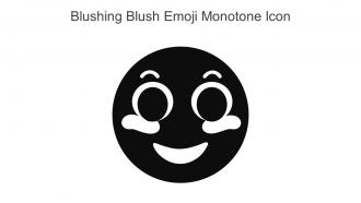 Blushing Blush Emoji Monotone Icon In Powerpoint Pptx Png And Editable Eps Format