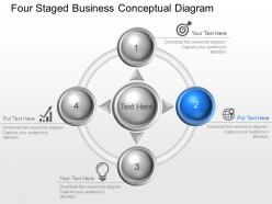 Bm four staged business conceptual diagram powerpoint template slide