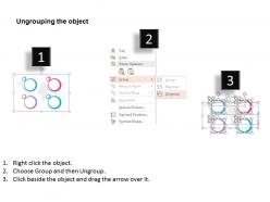 Bm four staged circle text box diagram flat powerpoint design