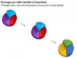 Bm pie chart with multiple percentage values powerpoint template