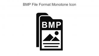 BMP File Format Monotone Icon In Powerpoint Pptx Png And Editable Eps Format