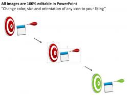 Bn red dart and arrow for twelve august powerpoint template