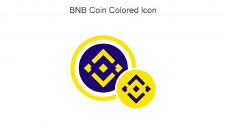 BNB Coin Colored Icon In Powerpoint Pptx Png And Editable Eps Format