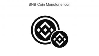 BNB Coin Monotone Icon In Powerpoint Pptx Png And Editable Eps Format