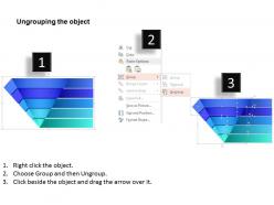 Bo reverse pyramid with five stages powerpoint template