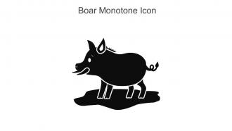Boar Monotone Icon In Powerpoint Pptx Png And Editable Eps Format