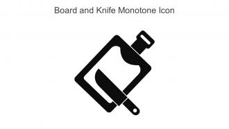 Board And Knife Monotone Icon In Powerpoint Pptx Png And Editable Eps Format
