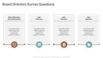 Board Directors Survey Questions In Powerpoint And Google Slides Cpb