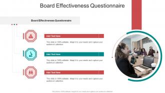 Board Effectiveness Questionnaire In Powerpoint And Google Slides Cpb