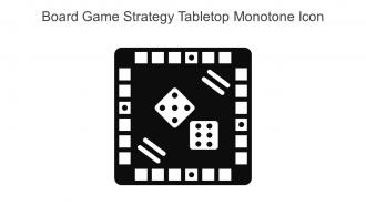 Board Game Strategy Tabletop Monotone Icon In Powerpoint Pptx Png And Editable Eps Format