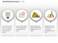 Board gps navigation roller geometry tools ppt icons graphics