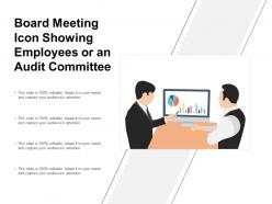 Board meeting icon showing employees or an audit committee