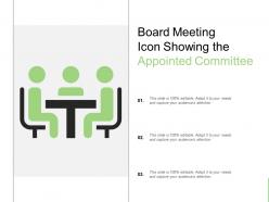 Board meeting icon showing the appointed committee