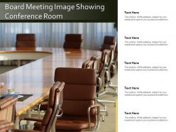 Board meeting image showing conference room