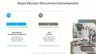 Board Member Recruitment Advertisement In Powerpoint And Google Slides Cpb