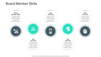 Board Member Skills In Powerpoint And Google Slides Cpb