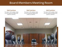 Board members meeting room