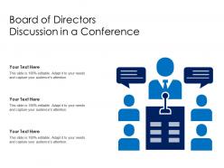 Board of directors discussion in a conference