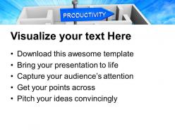 Board of productivity in labyrinth powerpoint templates ppt themes and graphics 0213