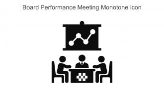 Board Performance Meeting Monotone Icon In Powerpoint Pptx Png And Editable Eps Format