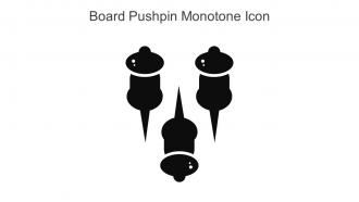 Board Pushpin Monotone Icon in powerpoint pptx png and editable eps format