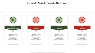 Board Resolution Authorised In Powerpoint And Google Slides Cpb