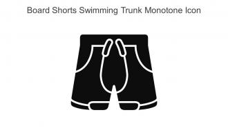 Board Shorts Swimming Trunk Monotone Icon In Powerpoint Pptx Png And Editable Eps Format