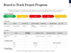 Board to track project progress analyst ppt powerpoint presentation outline