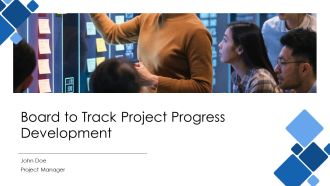 Board To Track Project Progress Development PPT Template AT