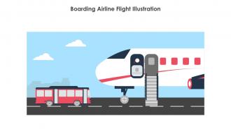 Boarding Airline Flight Illustration