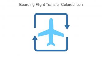 Boarding Flight Transfer Colored Icon In Powerpoint Pptx Png And Editable Eps Format