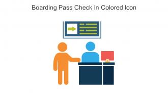 Boarding Pass Check In Colored Icon In Powerpoint Pptx Png And Editable Eps Format