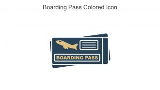 Boarding Pass Colored Icon In Powerpoint Pptx Png And Editable Eps Format