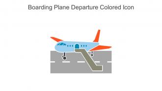 Boarding Plane Departure Colored Icon In Powerpoint Pptx Png And Editable Eps Format