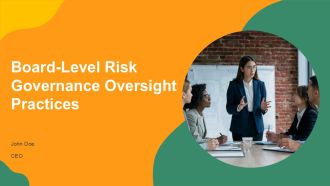 Boardlevel Risk Governance Oversight Practices PPT Structure AT
