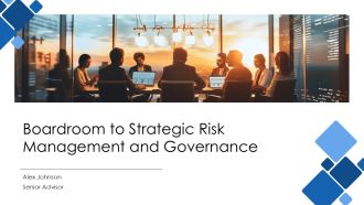 Boardroom To Strategic Risk Management And Governance PPT Demonstration AT