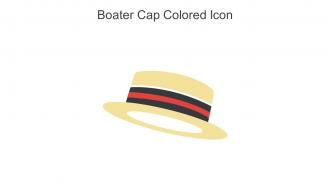 Boater Cap Colored Icon In Powerpoint Pptx Png And Editable Eps Format