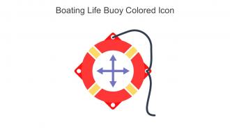 Boating Life Buoy Colored Icon In Powerpoint Pptx Png And Editable Eps Format