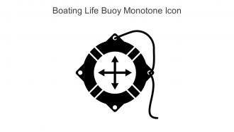 Boating Life Buoy Monotone Icon In Powerpoint Pptx Png And Editable Eps Format