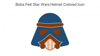 Boba Fett Star Wars Helmet Colored Icon In Powerpoint Pptx Png And Editable Eps Format