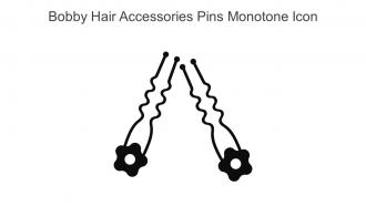 Bobby Hair Accessories Pins Monotone Icon In Powerpoint Pptx Png And Editable Eps Format