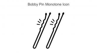 Bobby Pin Monotone Icon In Powerpoint Pptx Png And Editable Eps Format