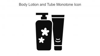 Body Lotion And Tube Monotone Icon In Powerpoint Pptx Png And Editable Eps Format