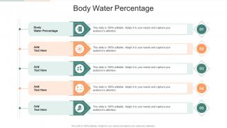 Body Water Percentage In Powerpoint And Google Slides Cpb