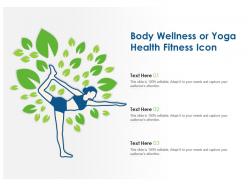 Body wellness or yoga health fitness icon